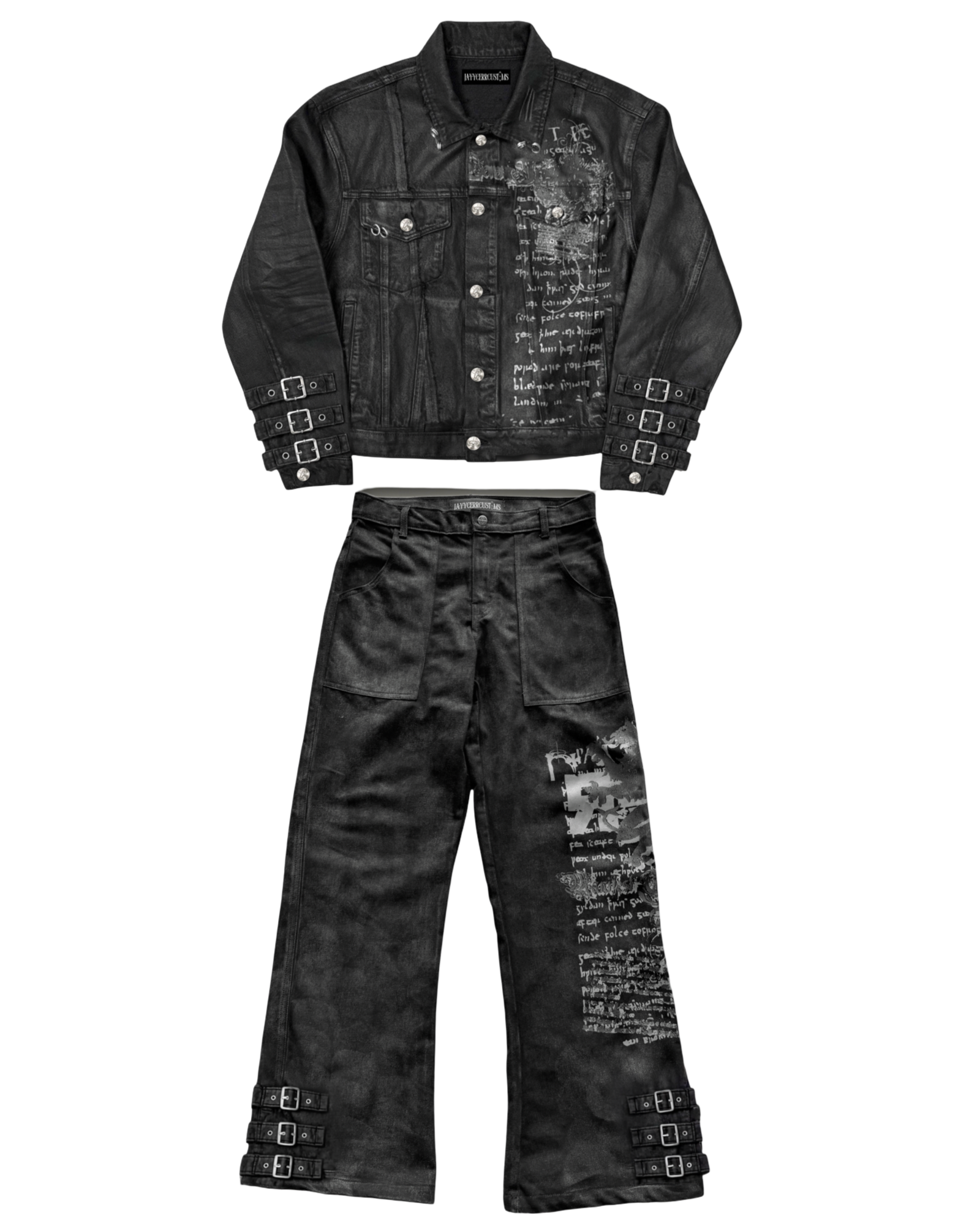 BLACK WAXED DENIM UNIFORM