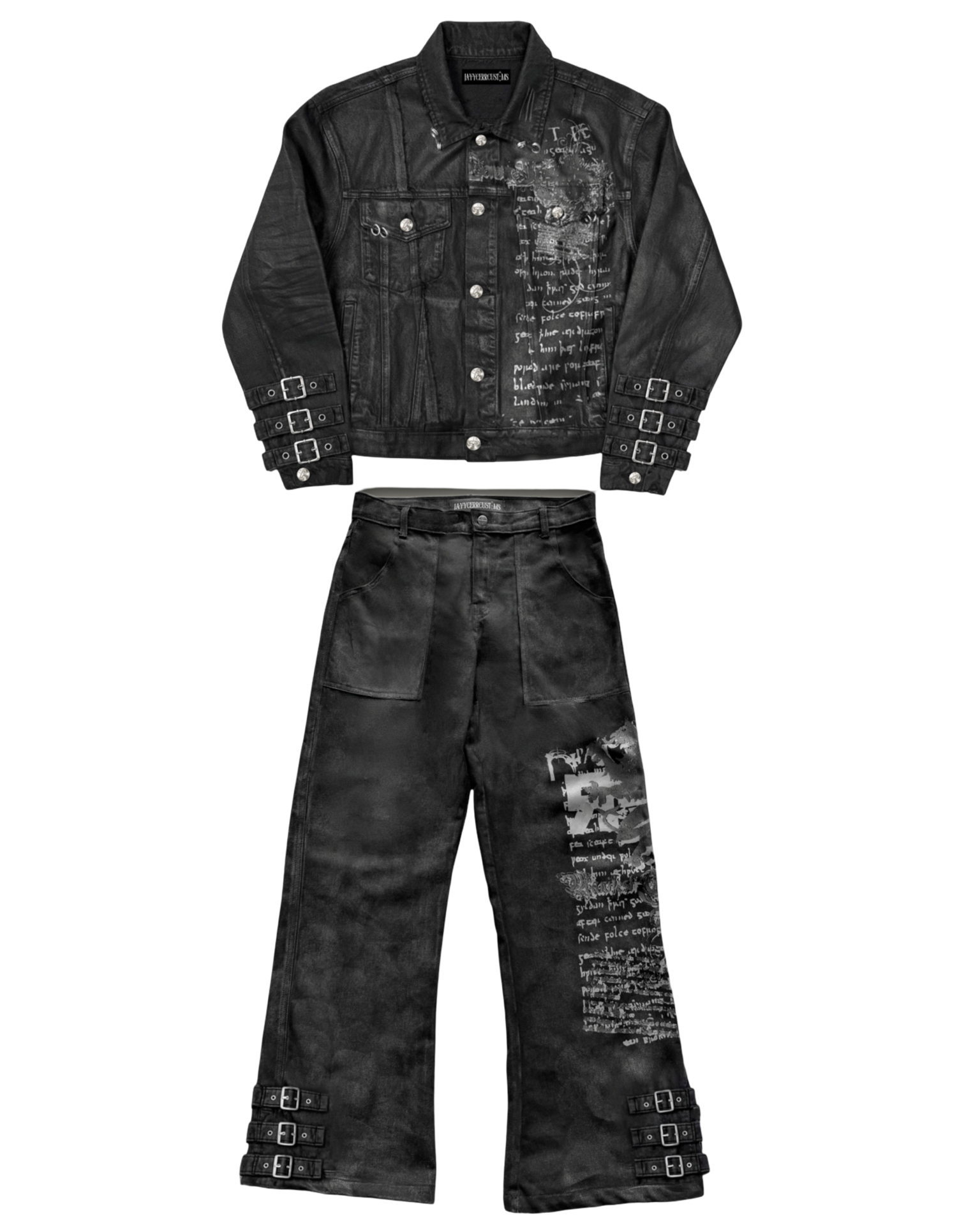 BLACK WAXED DENIM UNIFORM