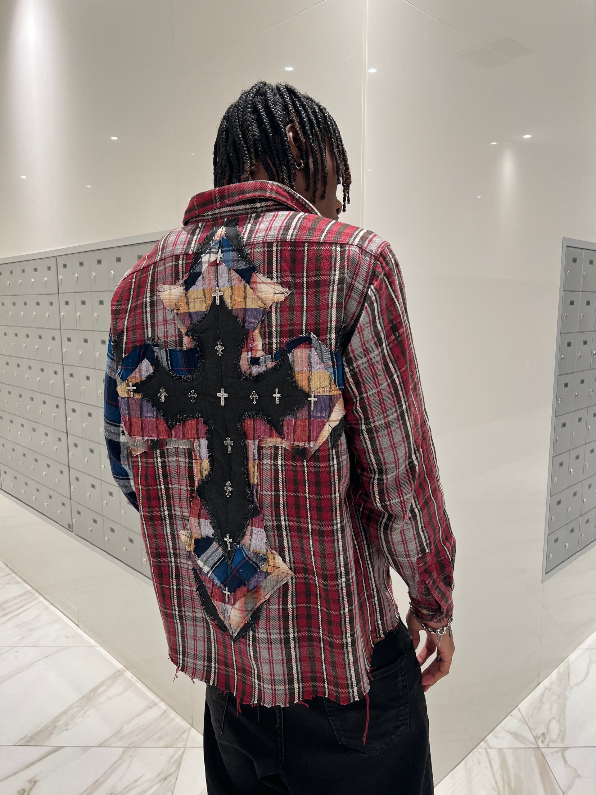 Cross Pendant Flannel - 1 of 1 Handmade