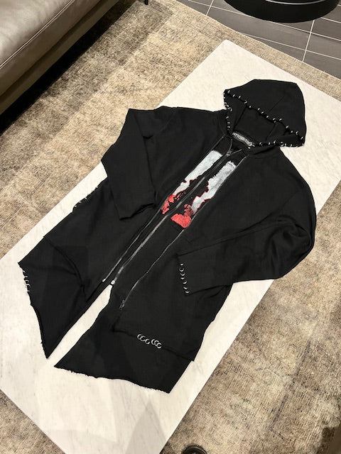 Silver Ring Trench Hoodie - 1 of 1 Handmade